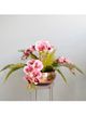 Arranjo Artificial de Orquídeas Rosas no Vaso Rose Gold | Formosinha